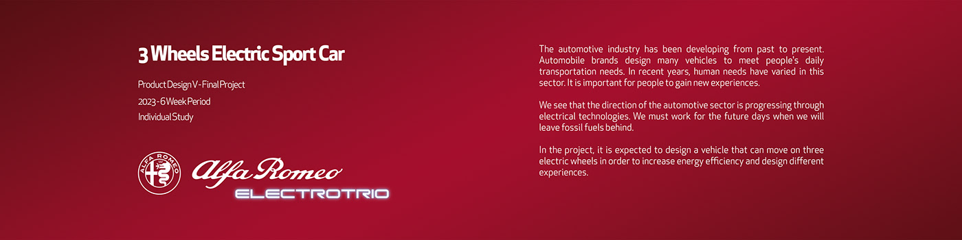 Alpha Romeo，automobile，Tricycle，product design，Automobile design，