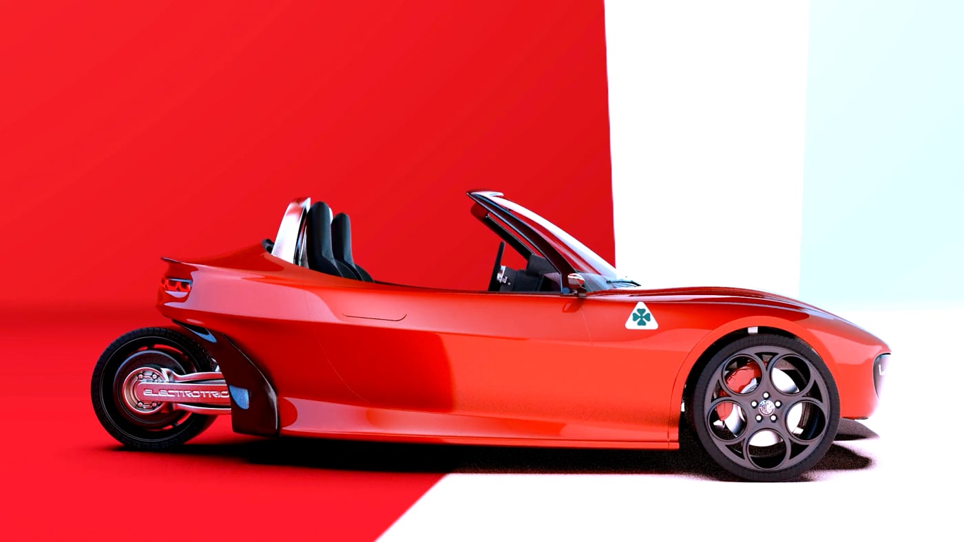 Alpha Romeo，automobile，Tricycle，product design，Automobile design，