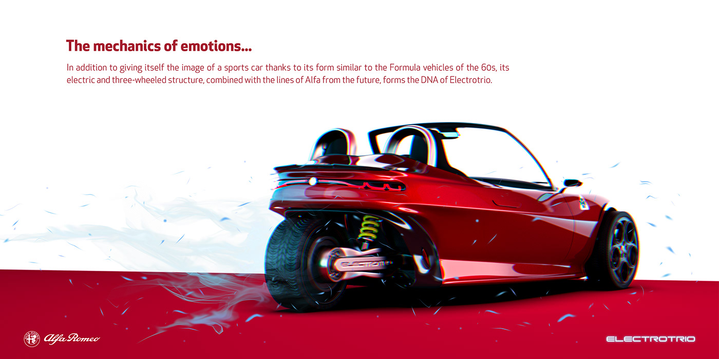 Alpha Romeo，automobile，Tricycle，product design，Automobile design，