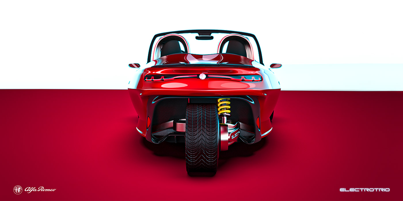 Alpha Romeo，automobile，Tricycle，product design，Automobile design，