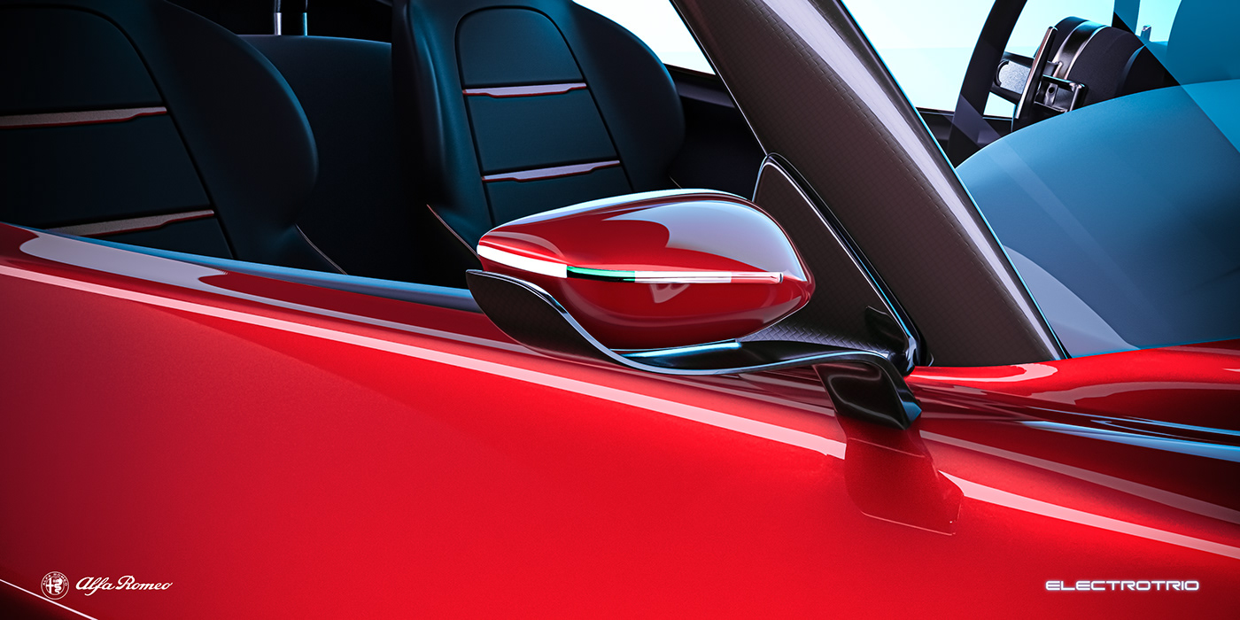 Alpha Romeo，automobile，Tricycle，product design，Automobile design，