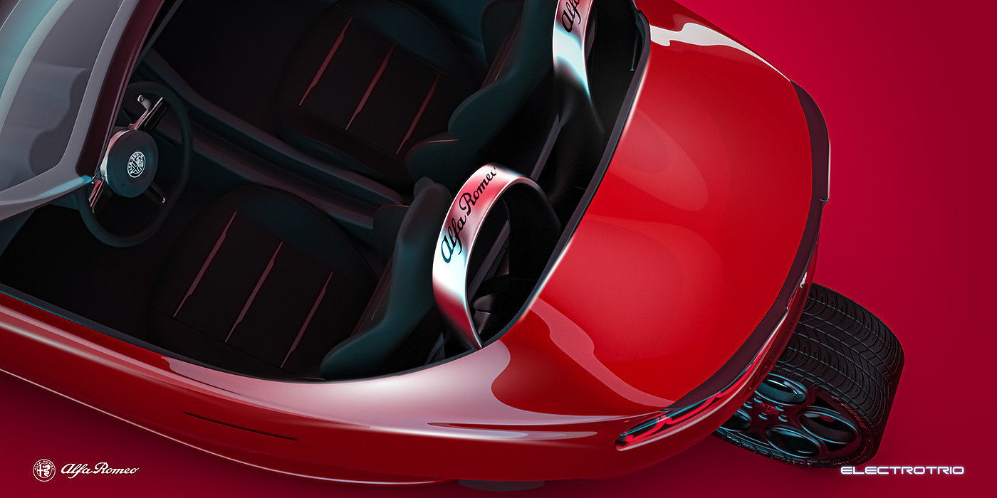 Alfa Romeo，汽车，三轮车，产品设计，汽车设计，
