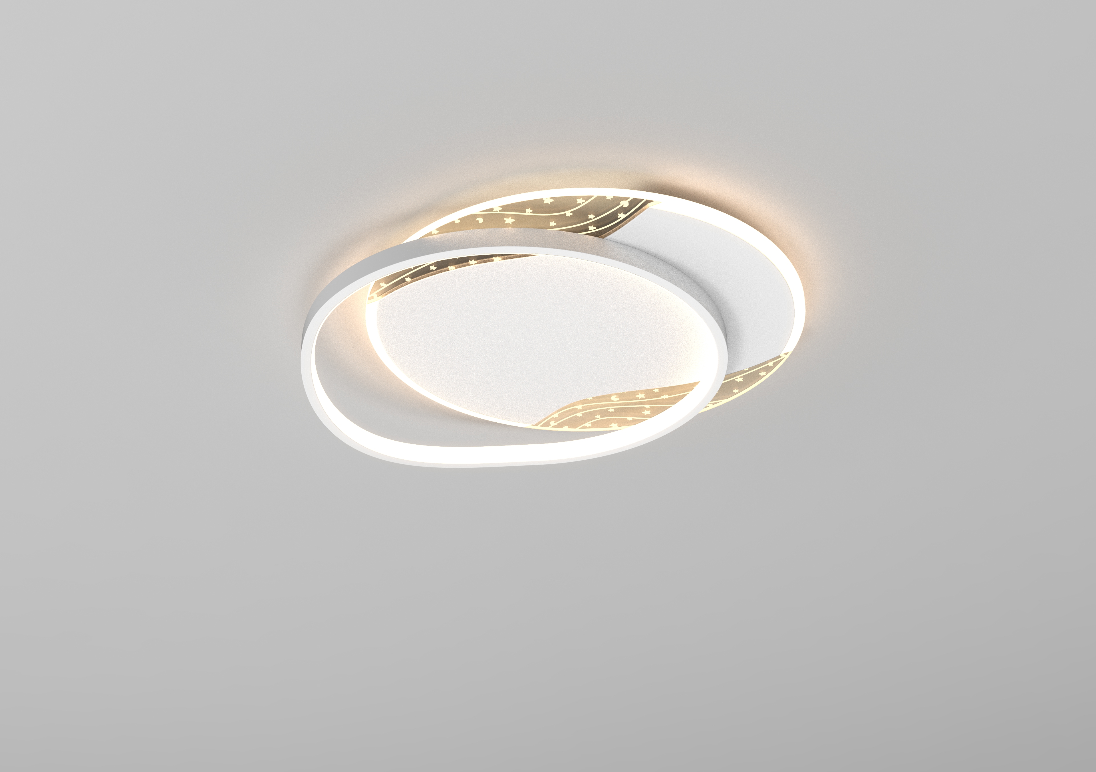 It is a lamp that is painted and played.，