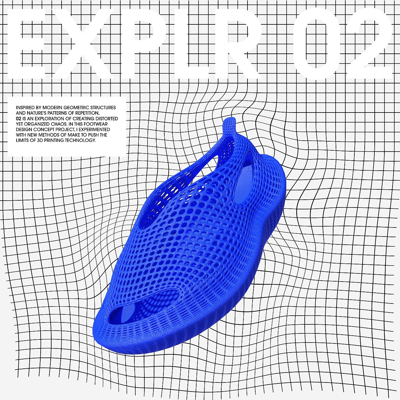 EXPLRO，3D打印鞋，