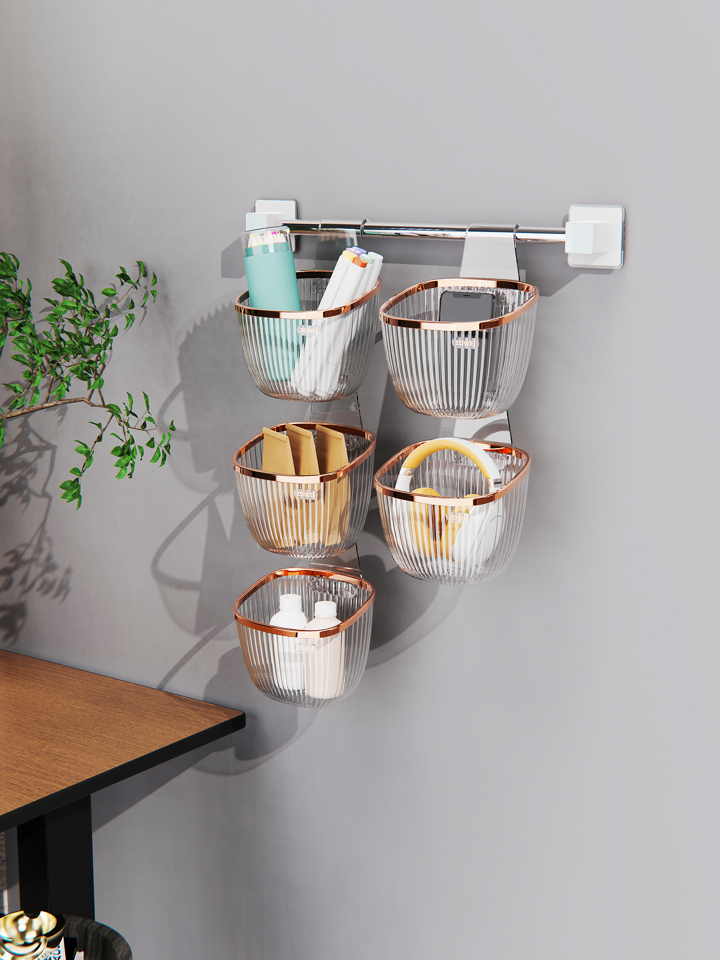 Hanging basket design rendering，