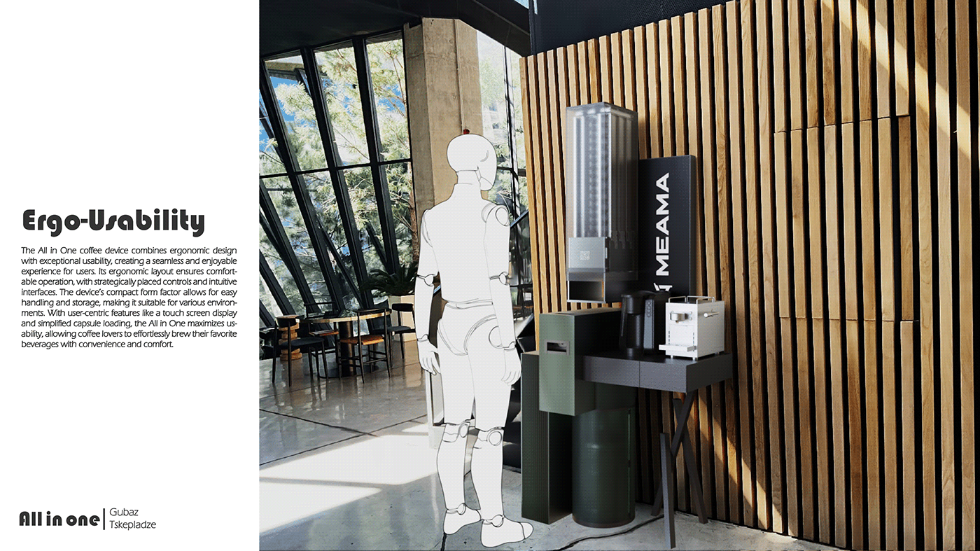 All in One，Coffee machine，Coffee equipment，product design，