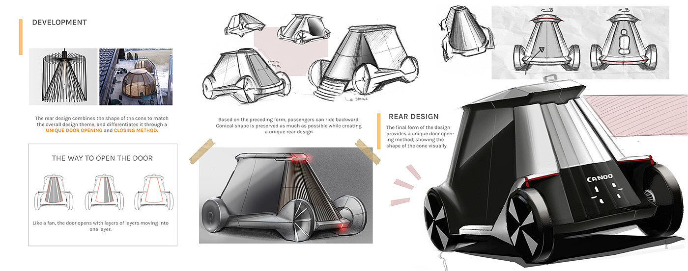 Advertisement Car，CANOO : DA，Advertising car，Automobile design，