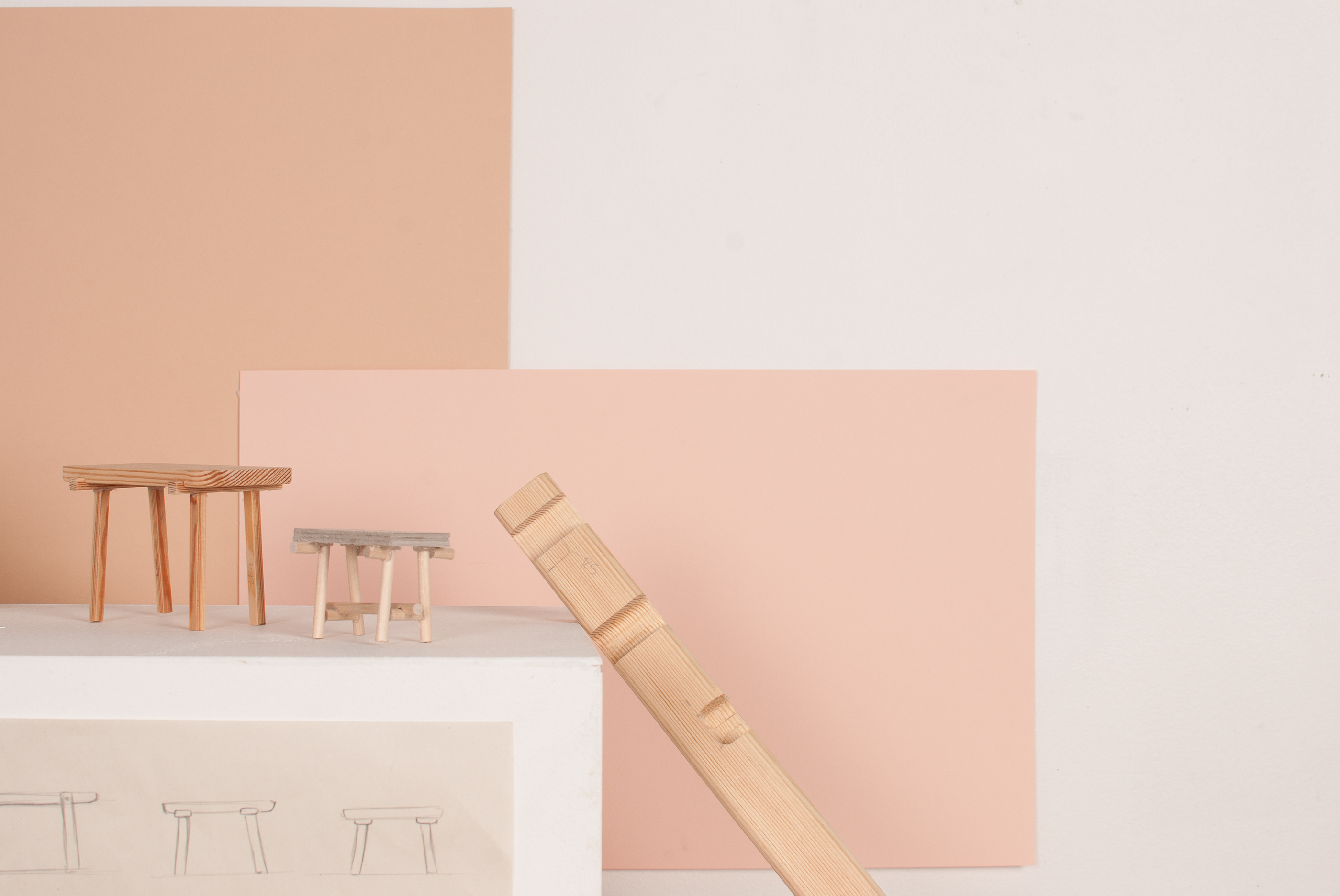 pine stool，chair，product design，