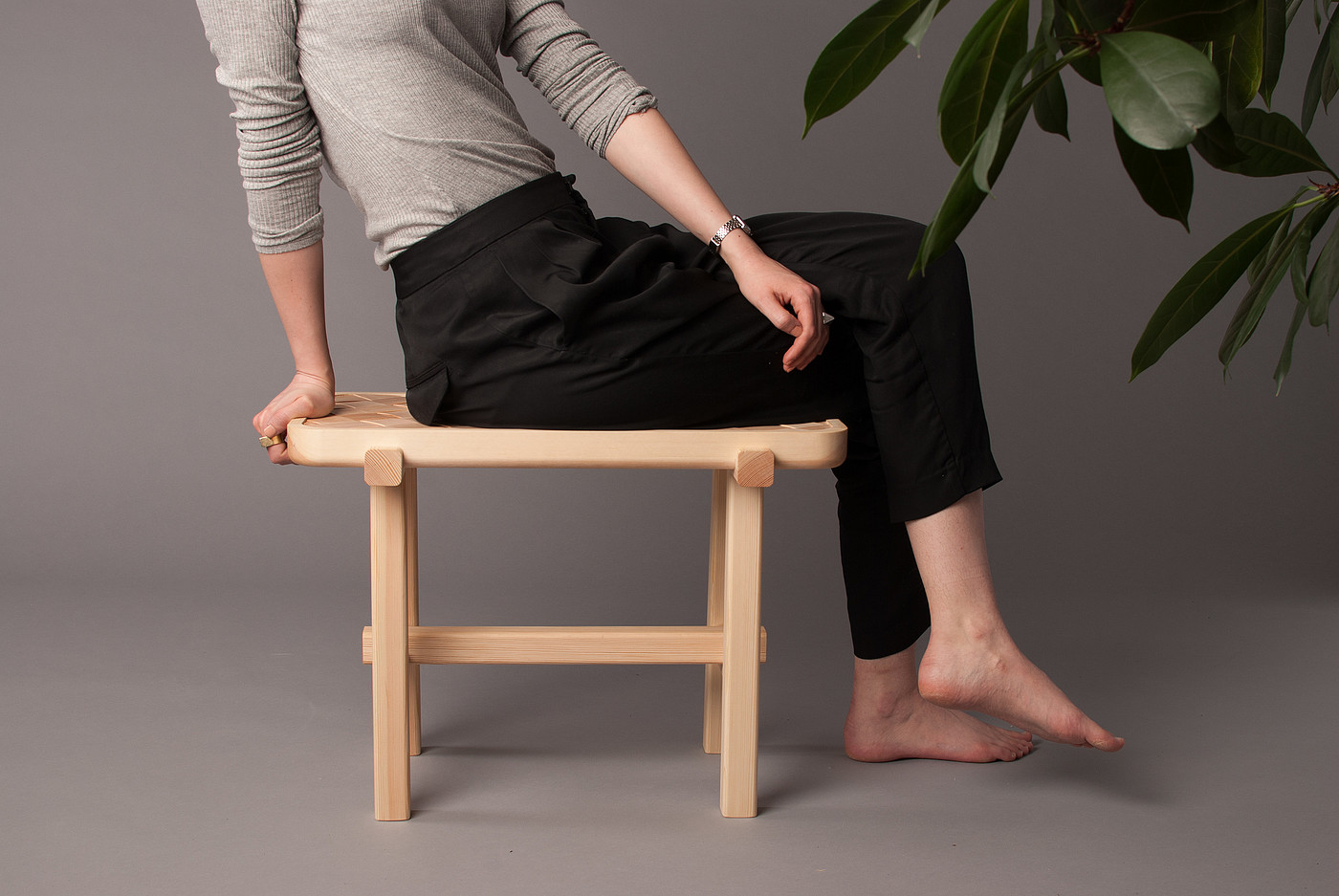 pine stool，椅子，产品设计，