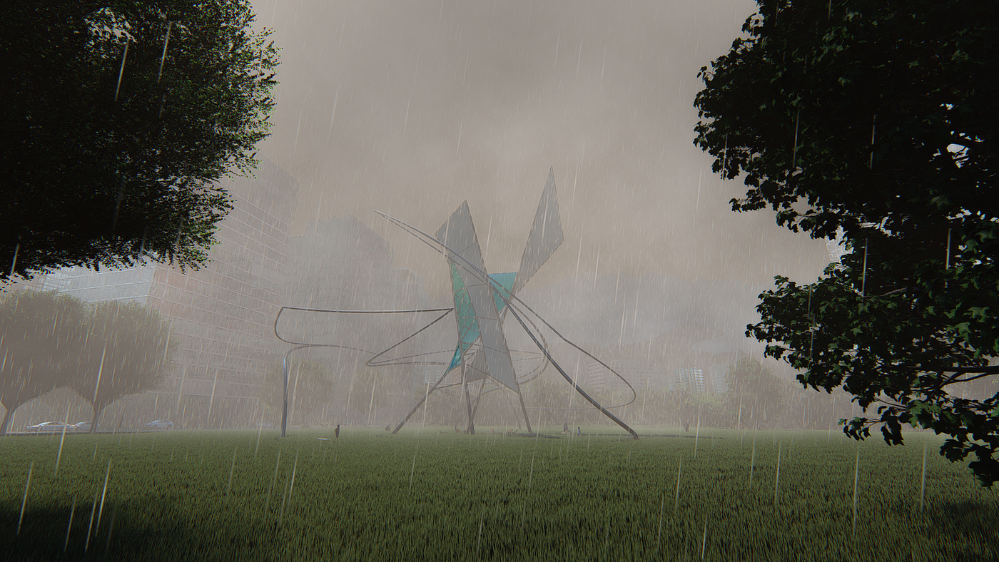 sculpture，Rain，accd，ArtCenter，