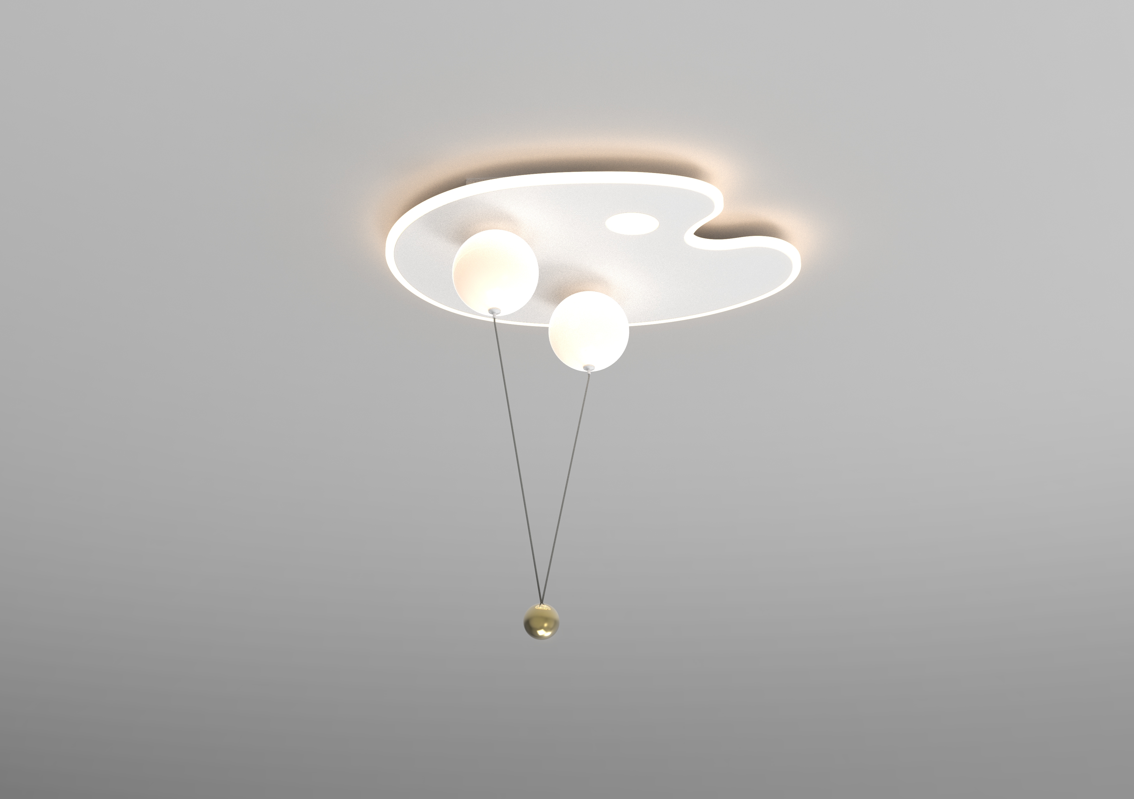 Lighting，Children's lamp，palette，