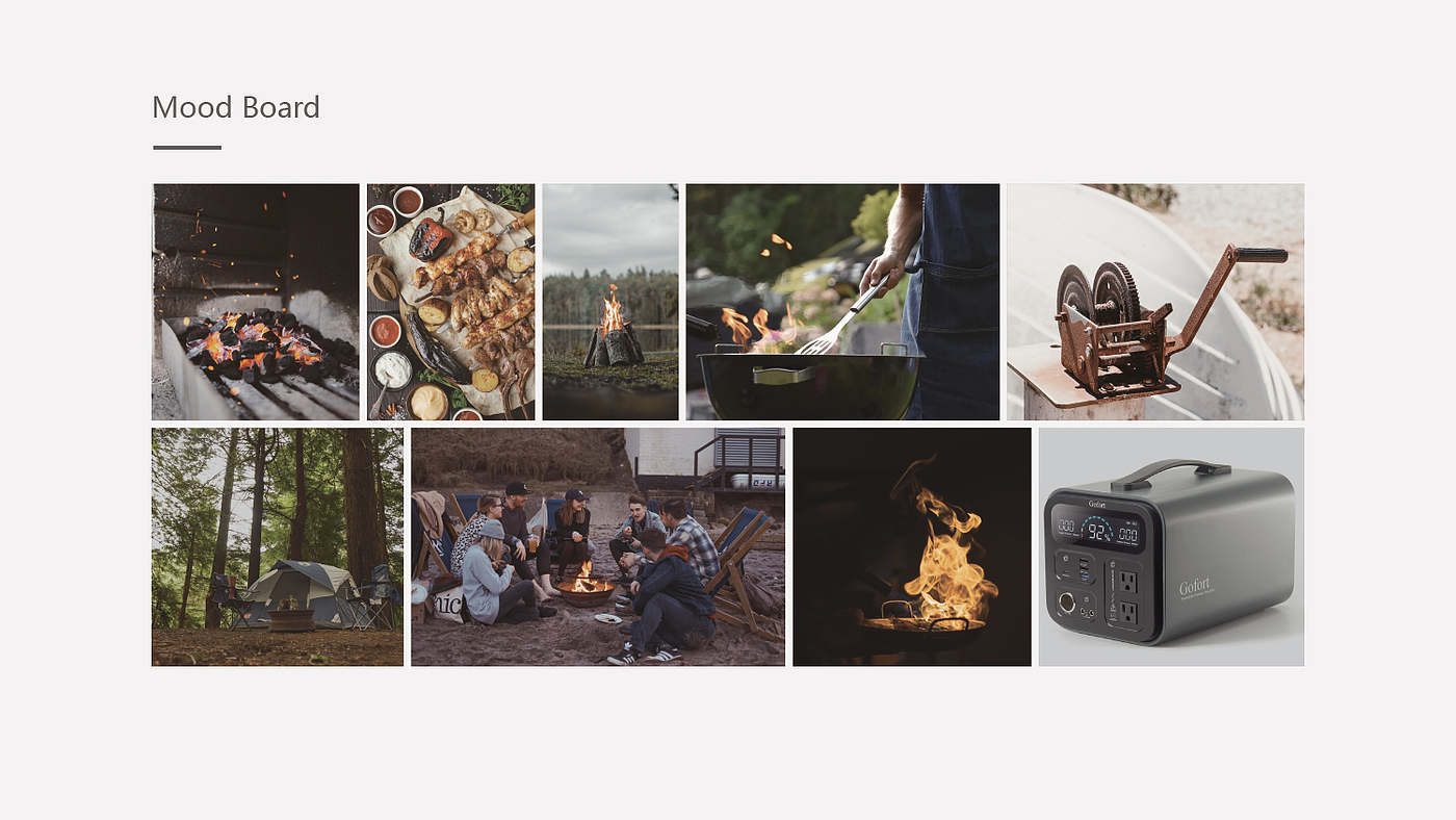 product design，camping，barbecue grill，industrial design，Render，sample reels，