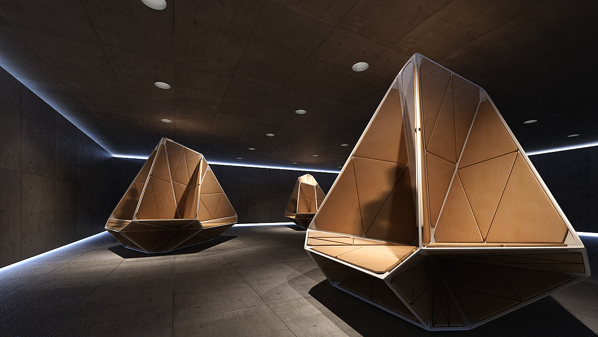 furniture，Home Furnishing，public space ，chair，geometry，Multifaceted，