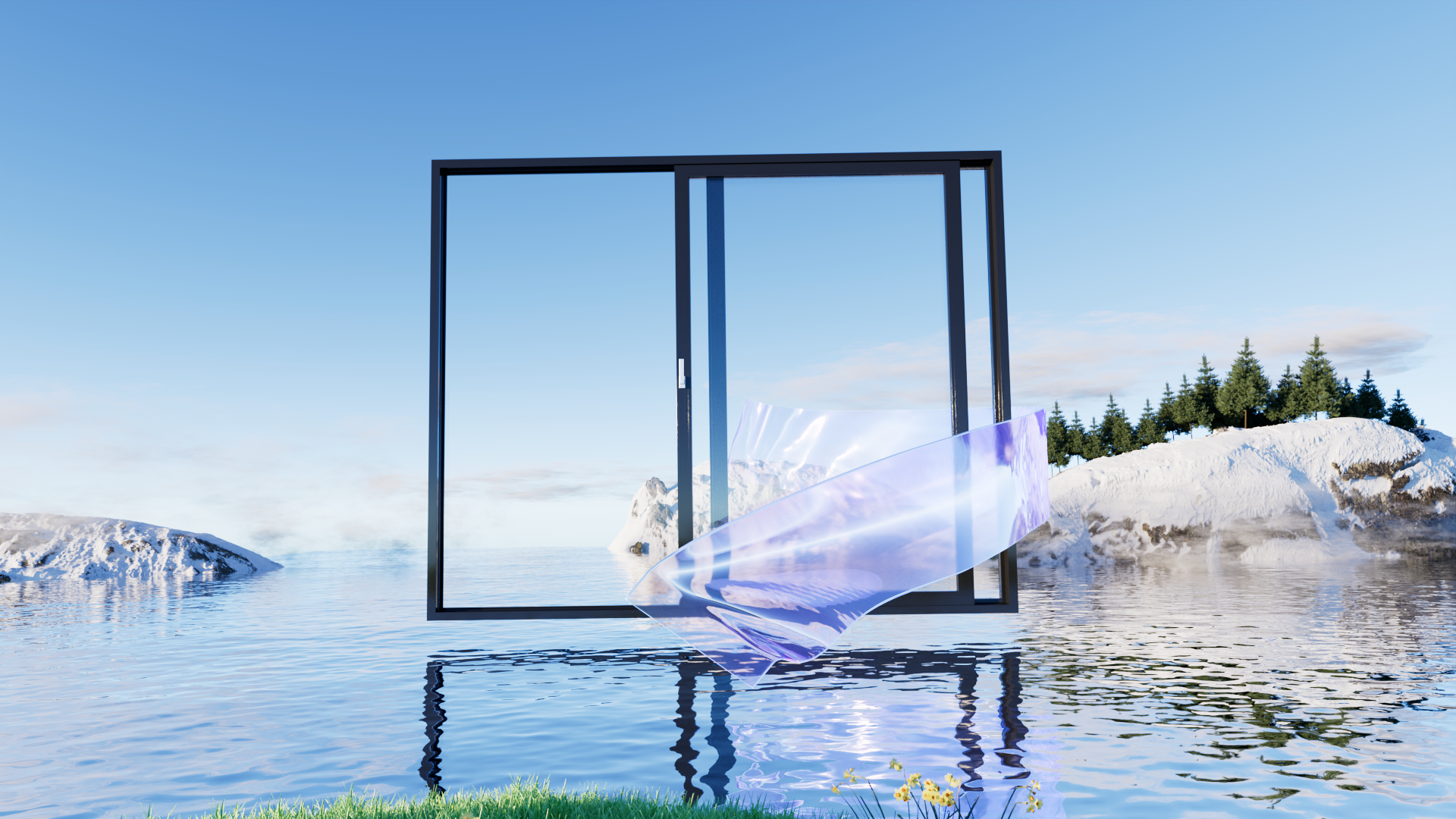 seal up，System doors and windows，Skyline Handler，anti-mosquito gauze net，BLENDER，