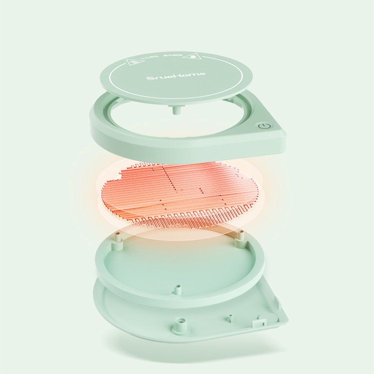 Heating coaster，small home appliances，Coaster，Kitchen appliances，product design，Simplicity，fashion，