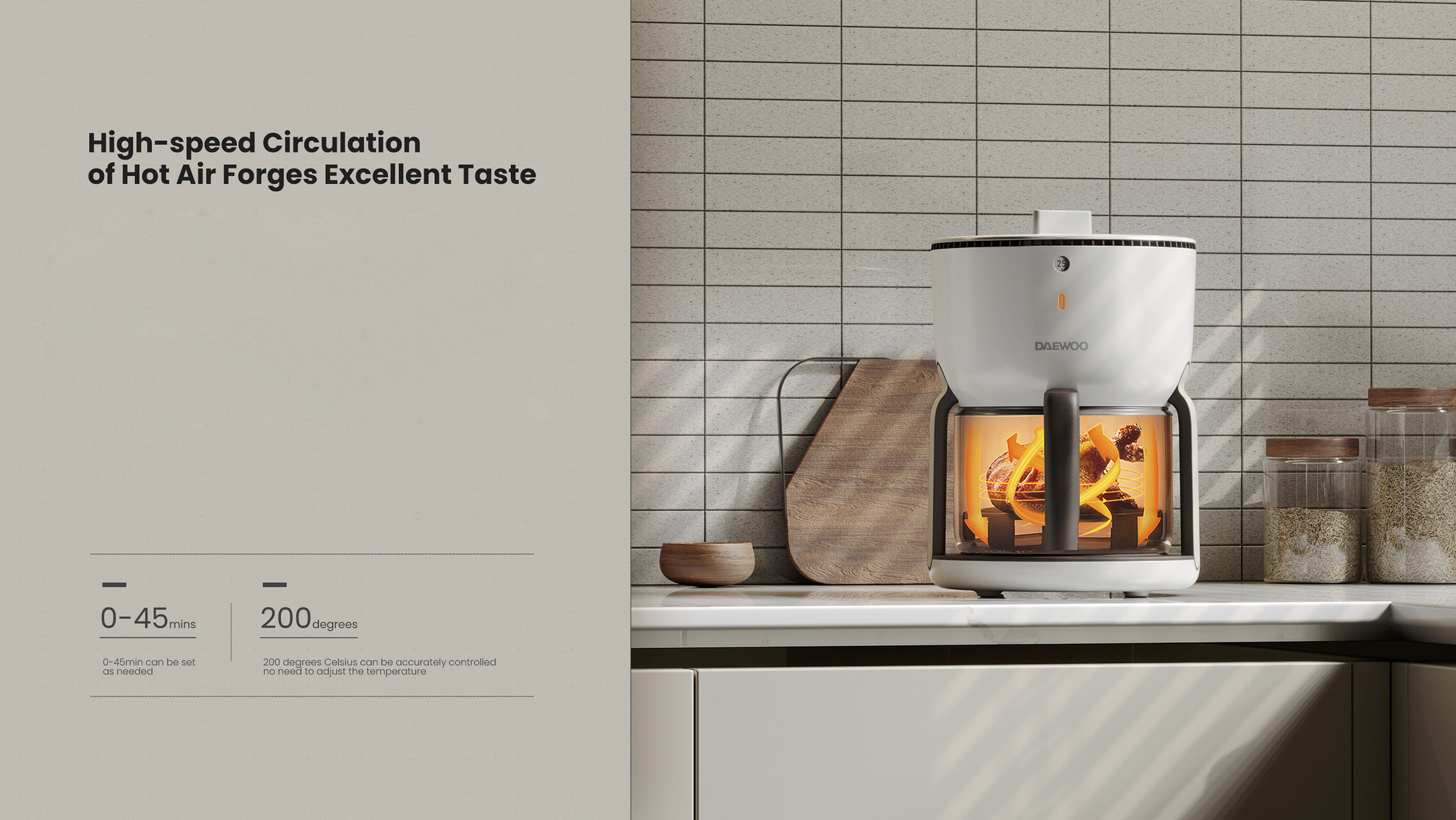 product design，industrial design，Air fryer，Glass，Glass pot，