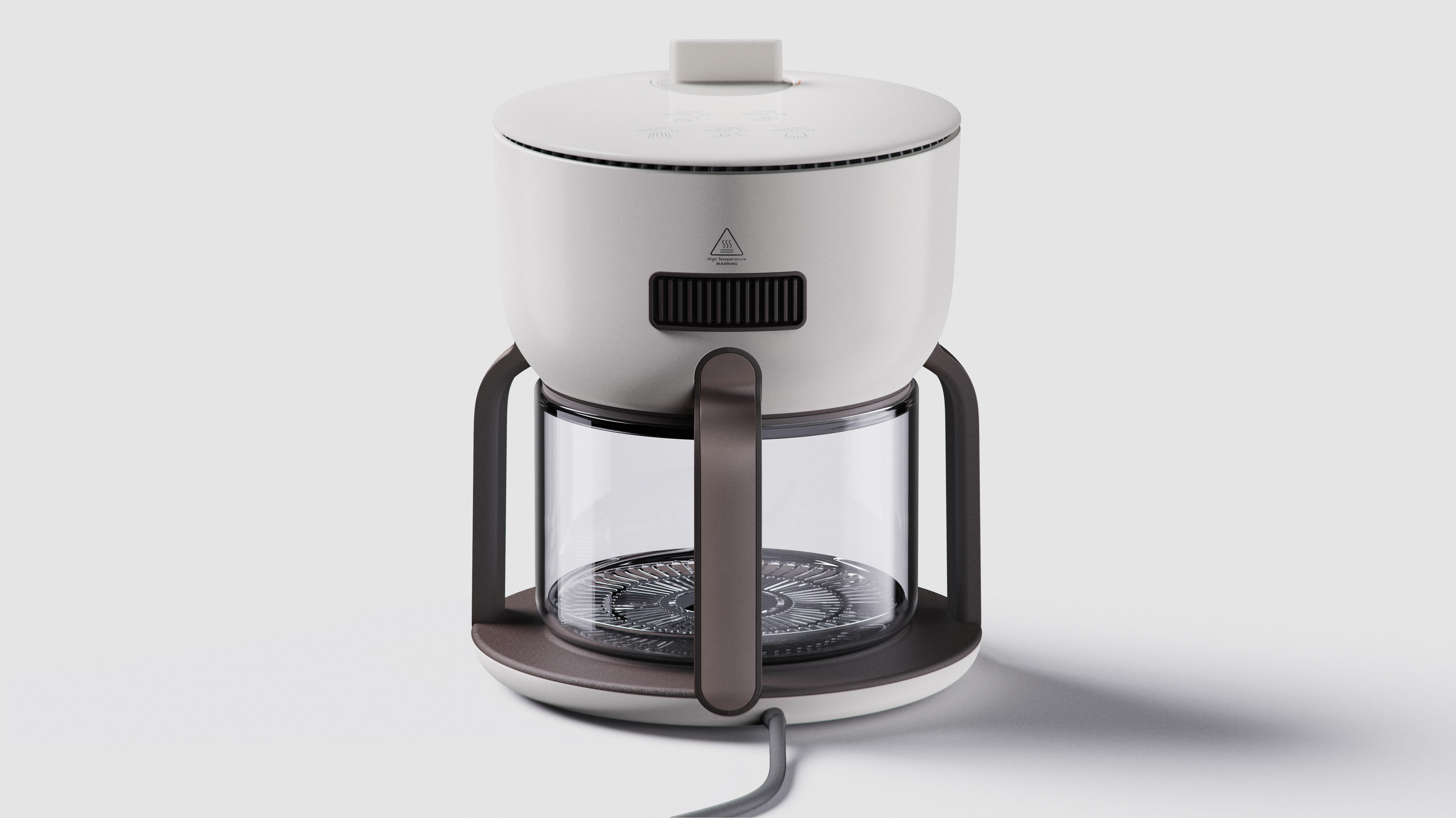 product design，industrial design，Air fryer，Glass，Glass pot，