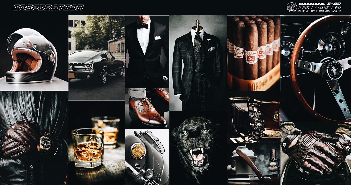 Motorcycle design，Retro locomotive，