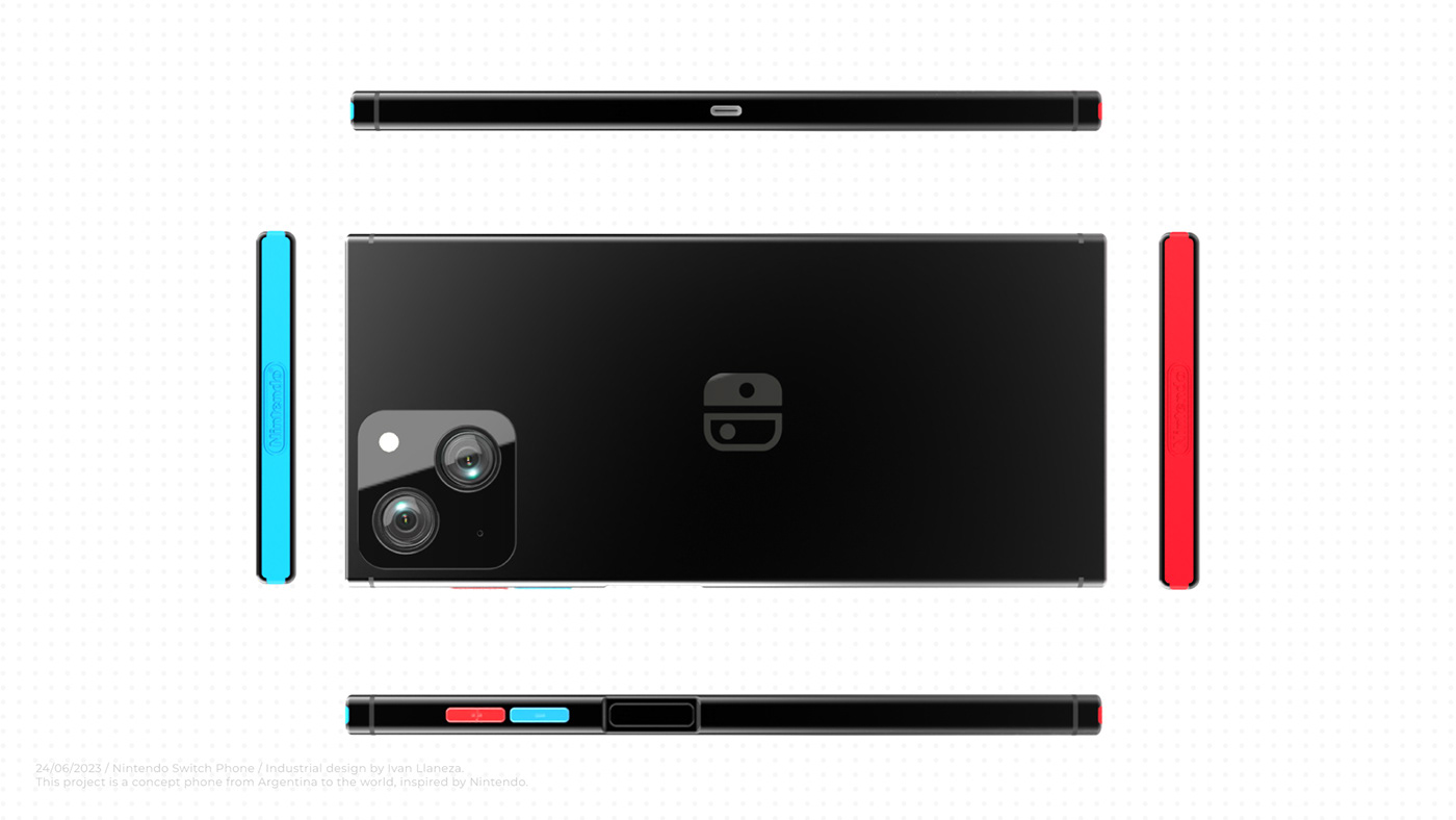 Nintendo Switch phone，Digital，Electronic accessories，conceptual design，