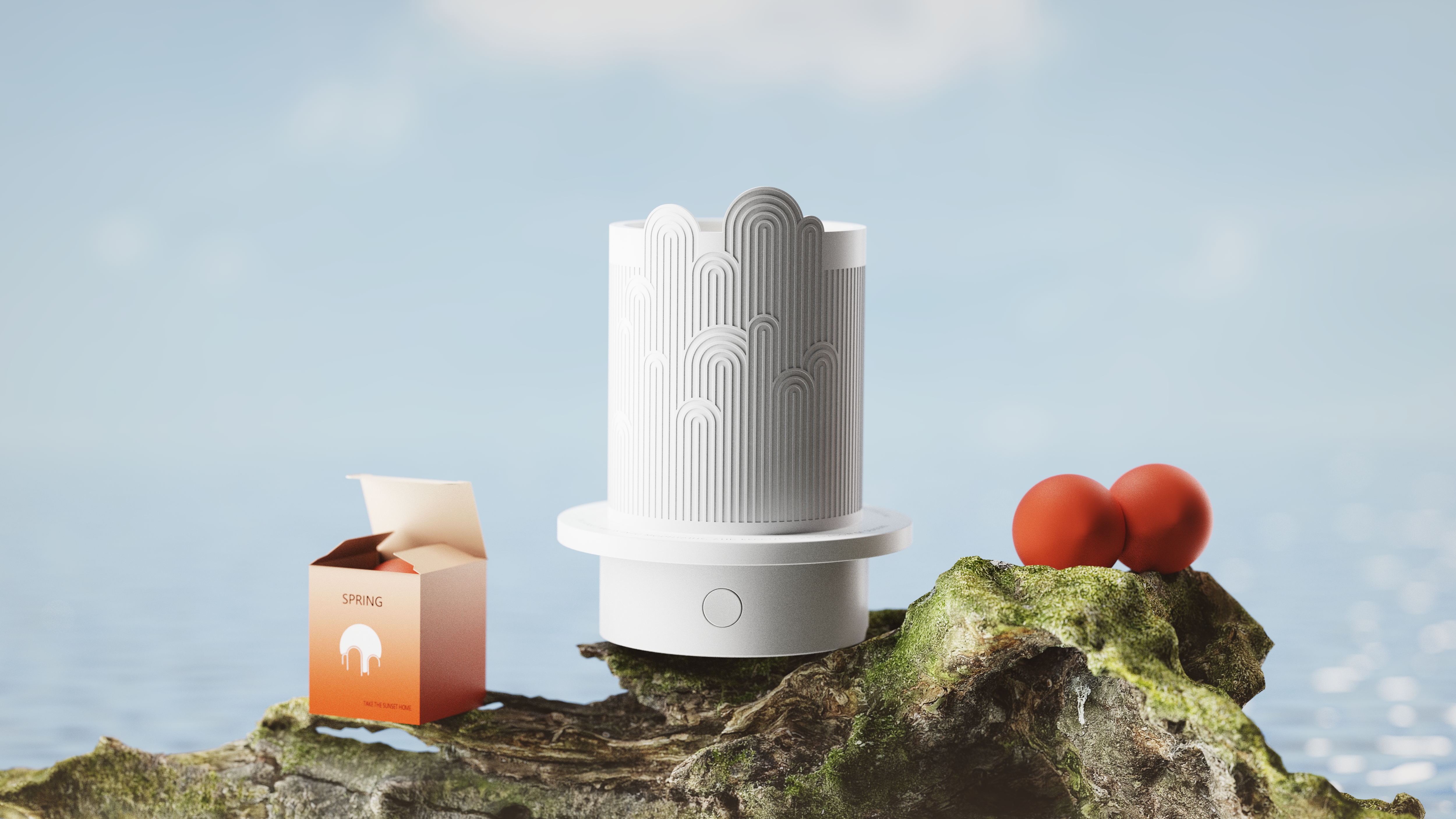 product design，melting wax lamp，Home Furnishing decoration，wide incense device，Home design，Keyshot rendering，sample reels，original，