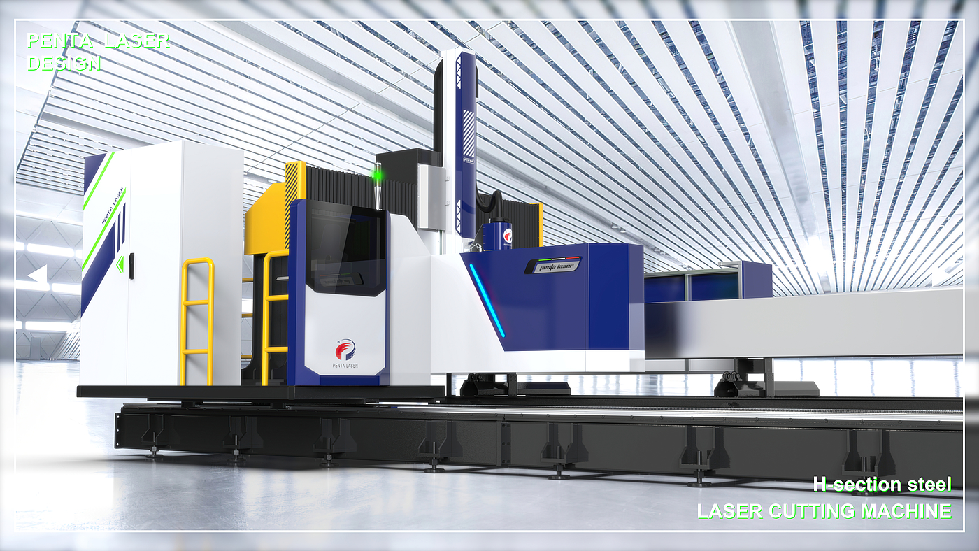Steel cutting line, laser, cutting, steel structure，