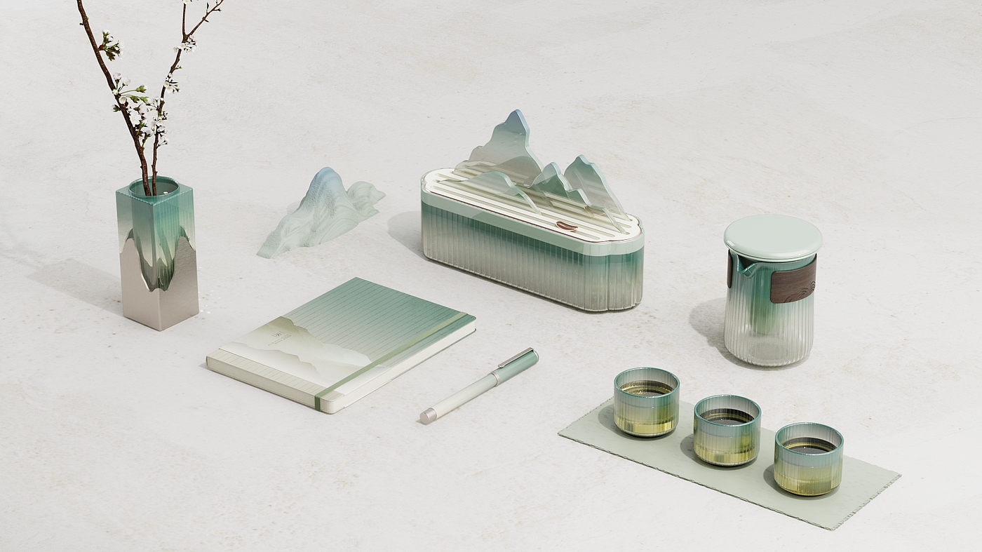 Aromatherapy machine，vase，Tea cup，notebook，Aesthetics of Song Dynasty，