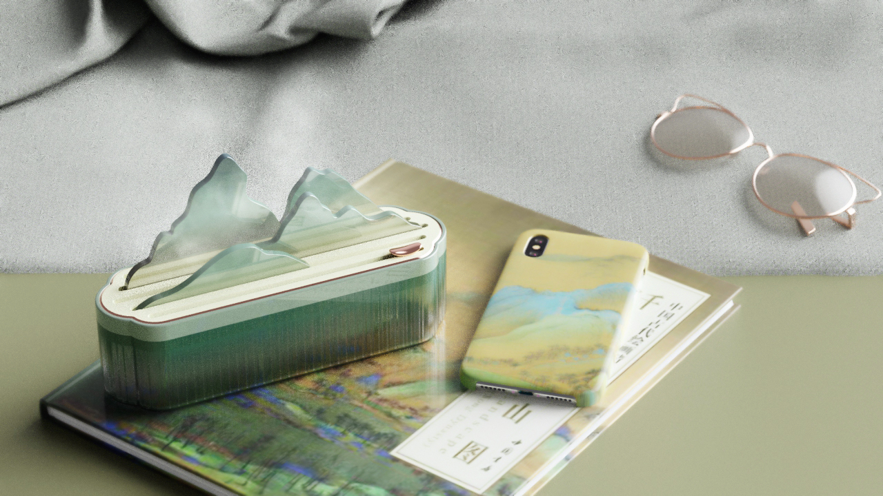 Aromatherapy machine，vase，Tea cup，notebook，Aesthetics of Song Dynasty，