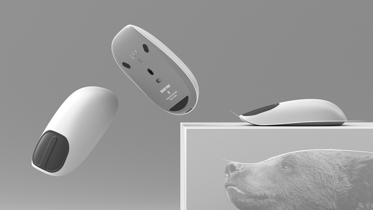 Bear pad，mouse，Mouse pad，Digital，