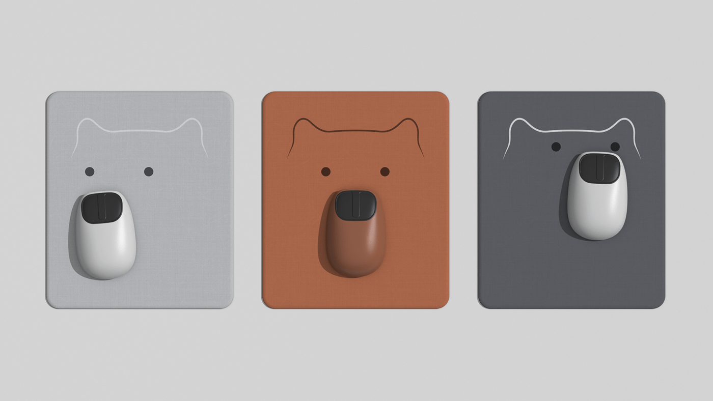 Bear pad，mouse，Mouse pad，Digital，