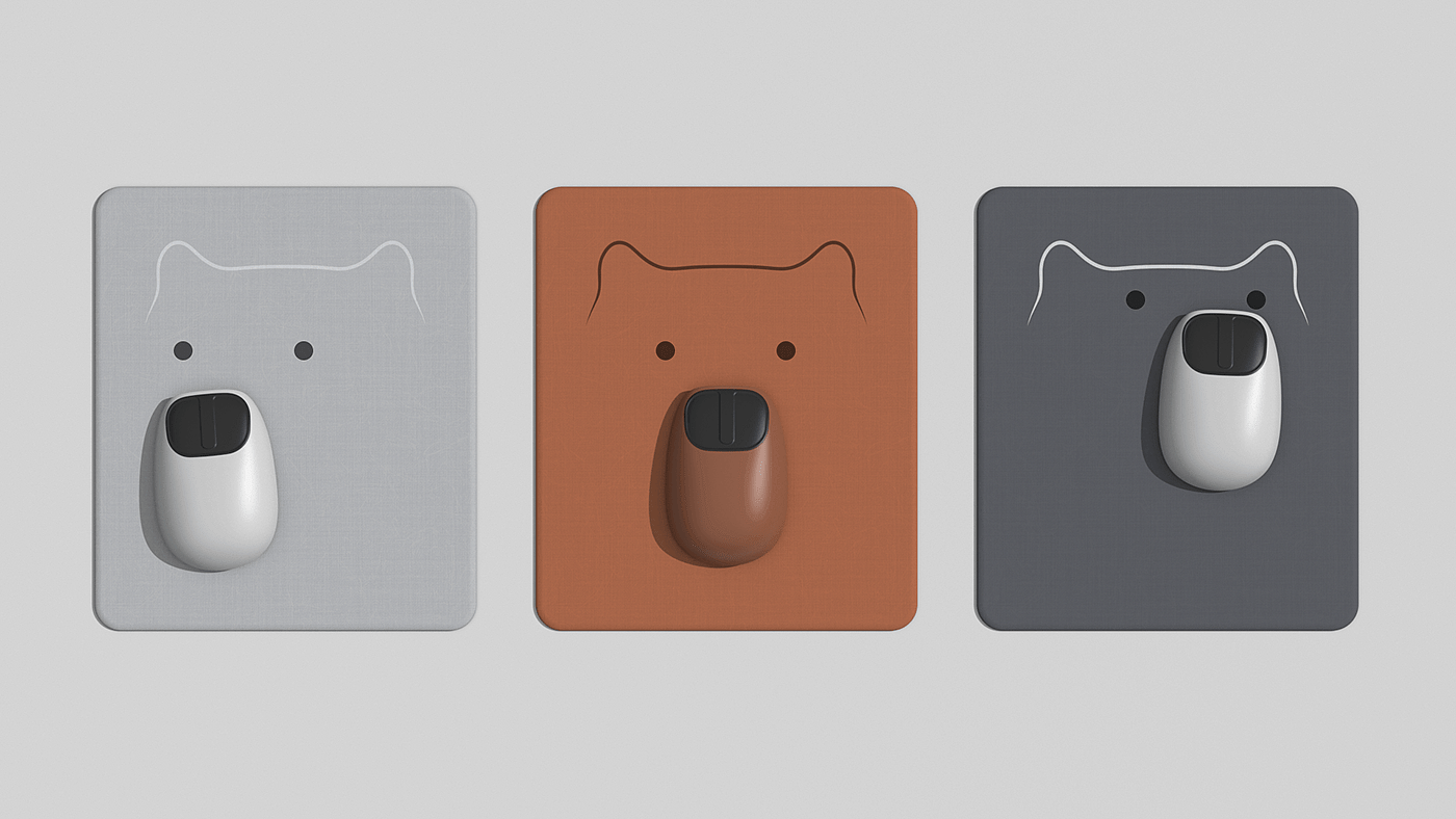 Bear pad，鼠标，鼠标垫，数码，