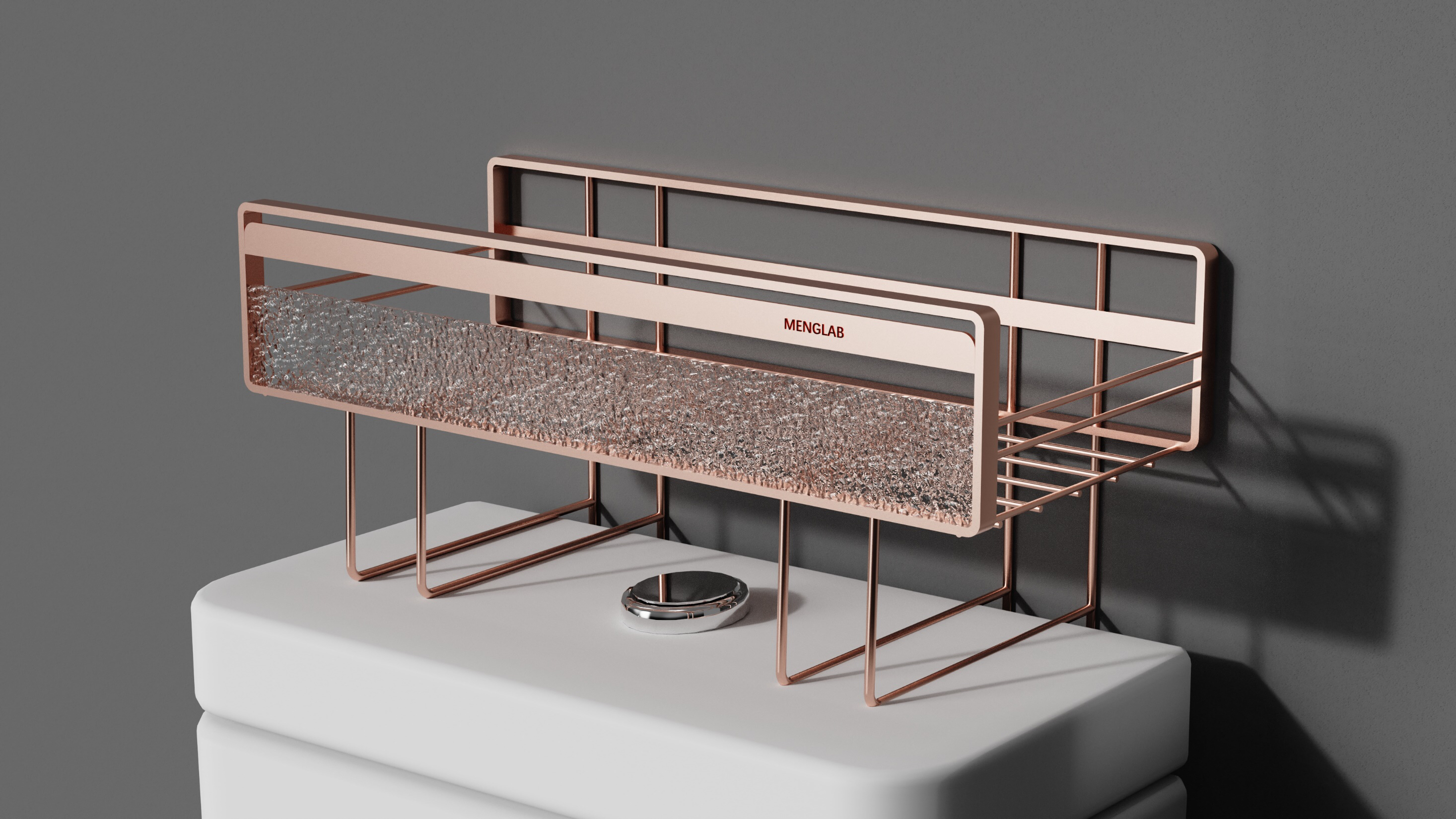 Toilet Storage Rack，Bathroom glass shelf ，Toilet rack，