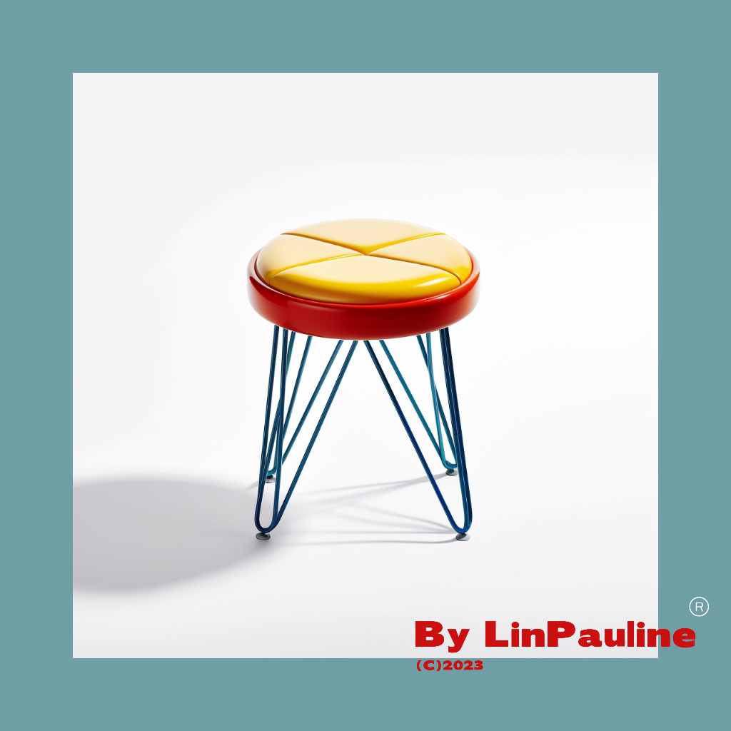 furniture design ，stool，stainless steel，colour，