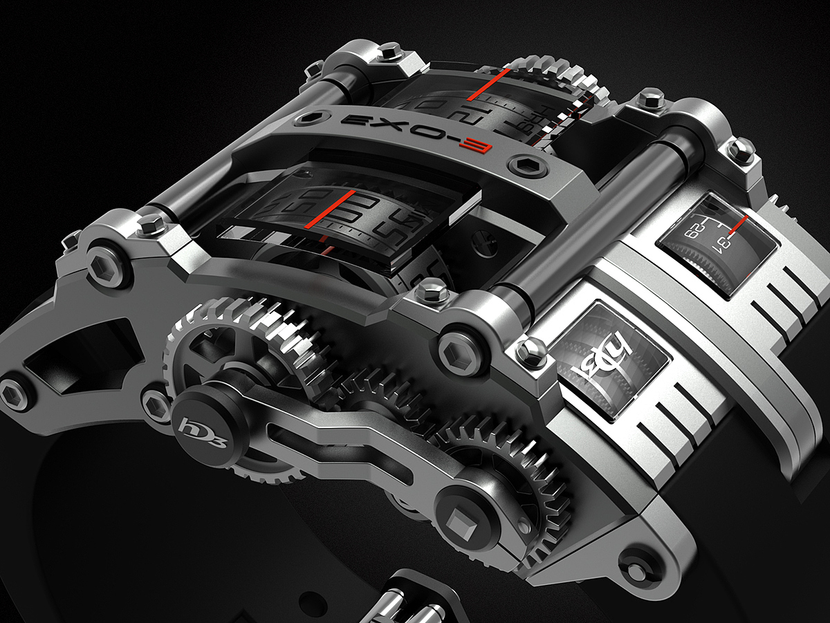 product design，Tools and equipment，Concept map，HD3 EXO，Wrist watch，gear，
