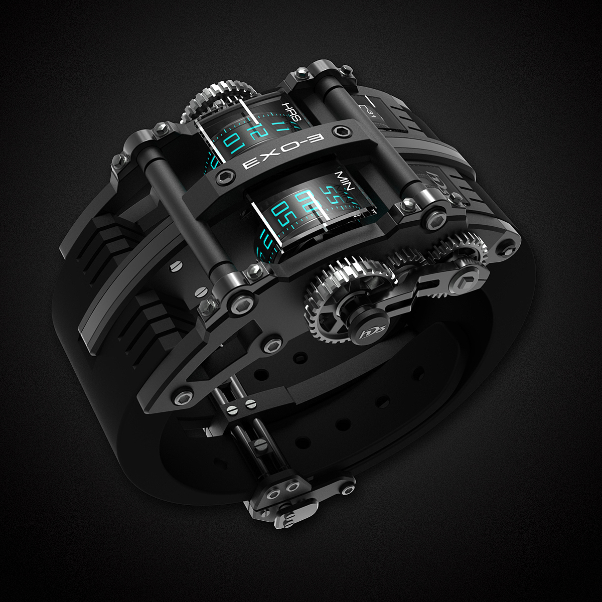 product design，Tools and equipment，Concept map，HD3 EXO，Wrist watch，gear，