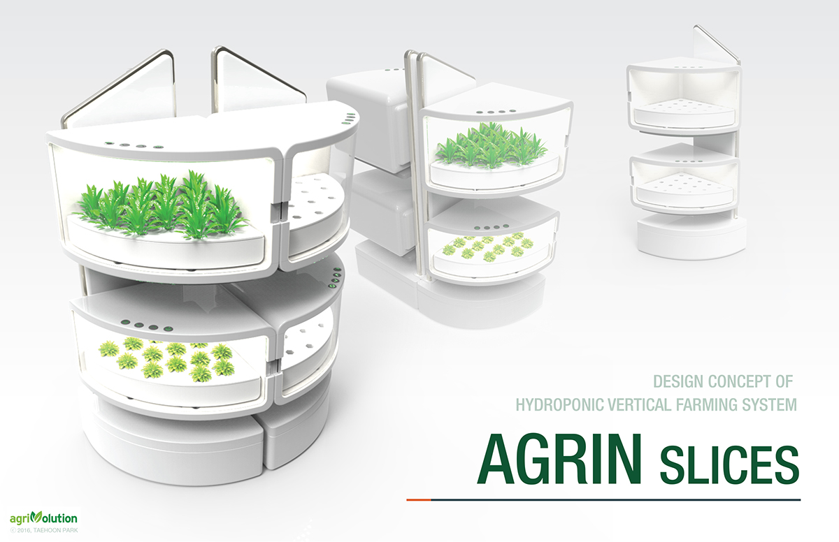 product design，green，AGRIN Slices，