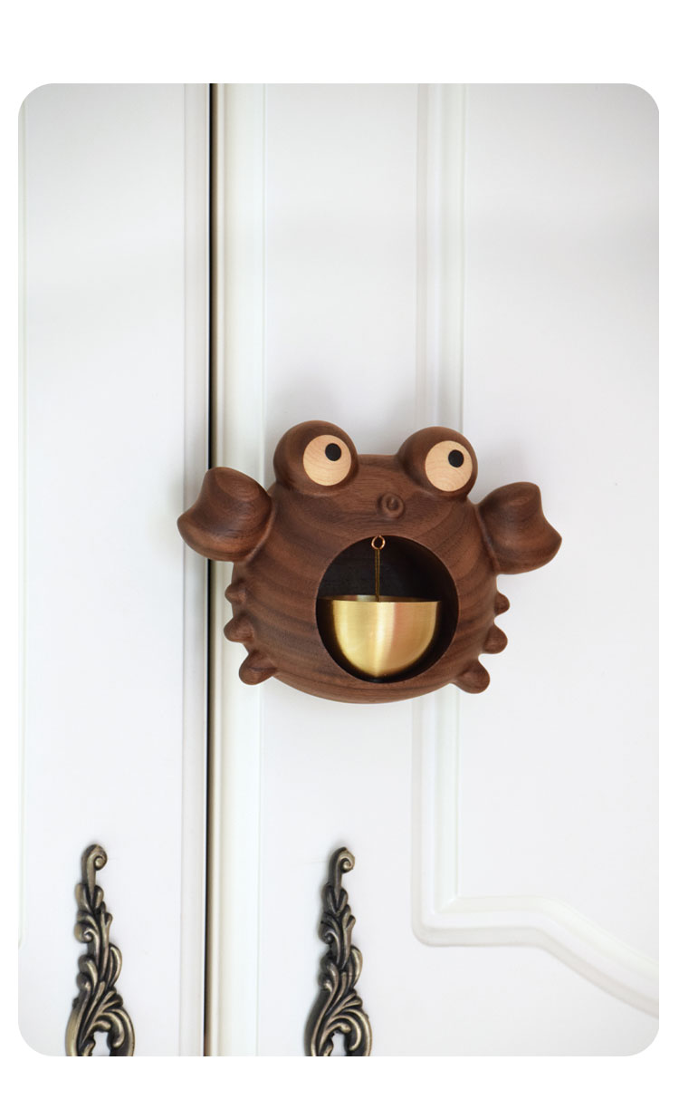 Original design，Solid Wood Crafts，doorbell，Crab，penguin，