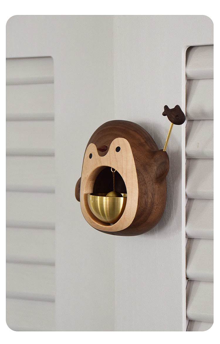 Original design，Solid Wood Crafts，doorbell，Crab，penguin，