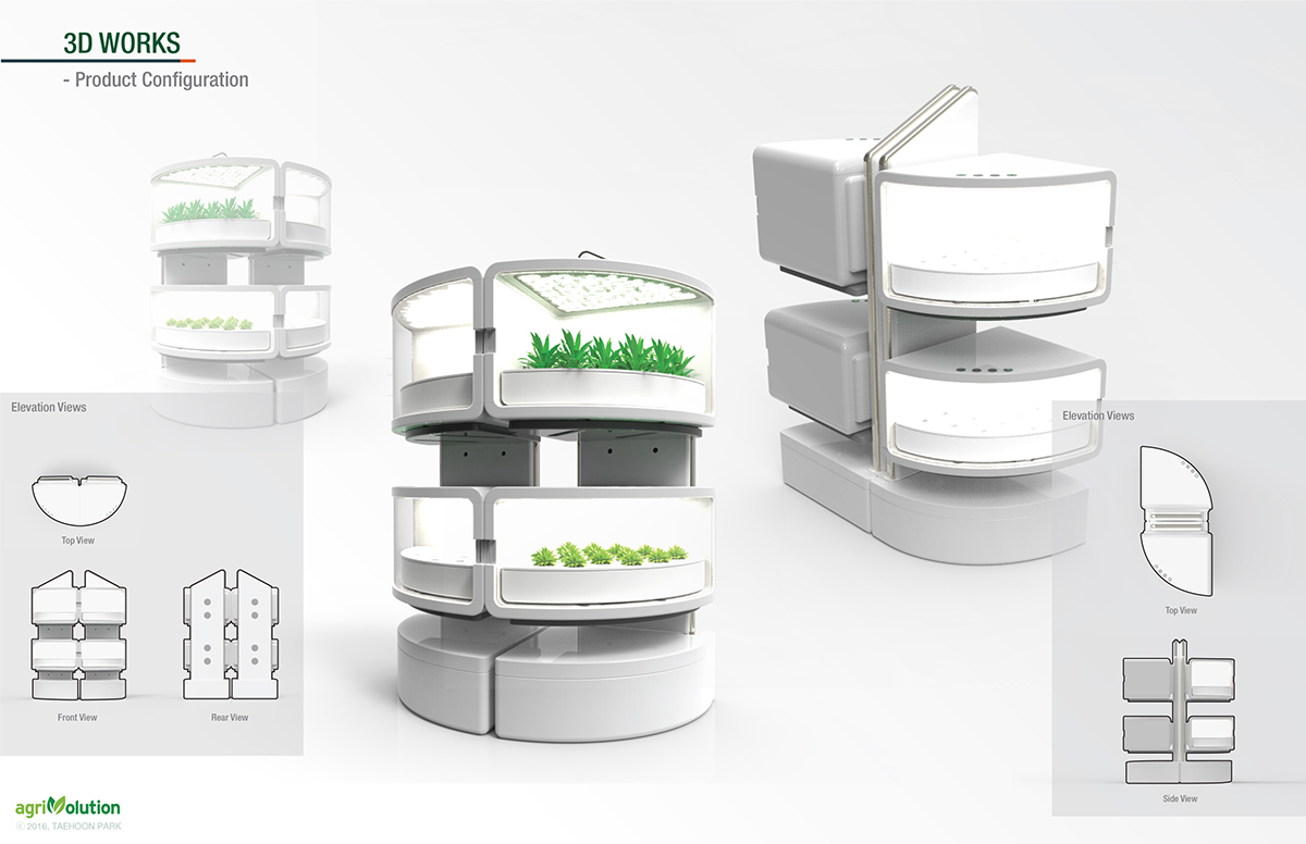 product design，green，AGRIN Slices，