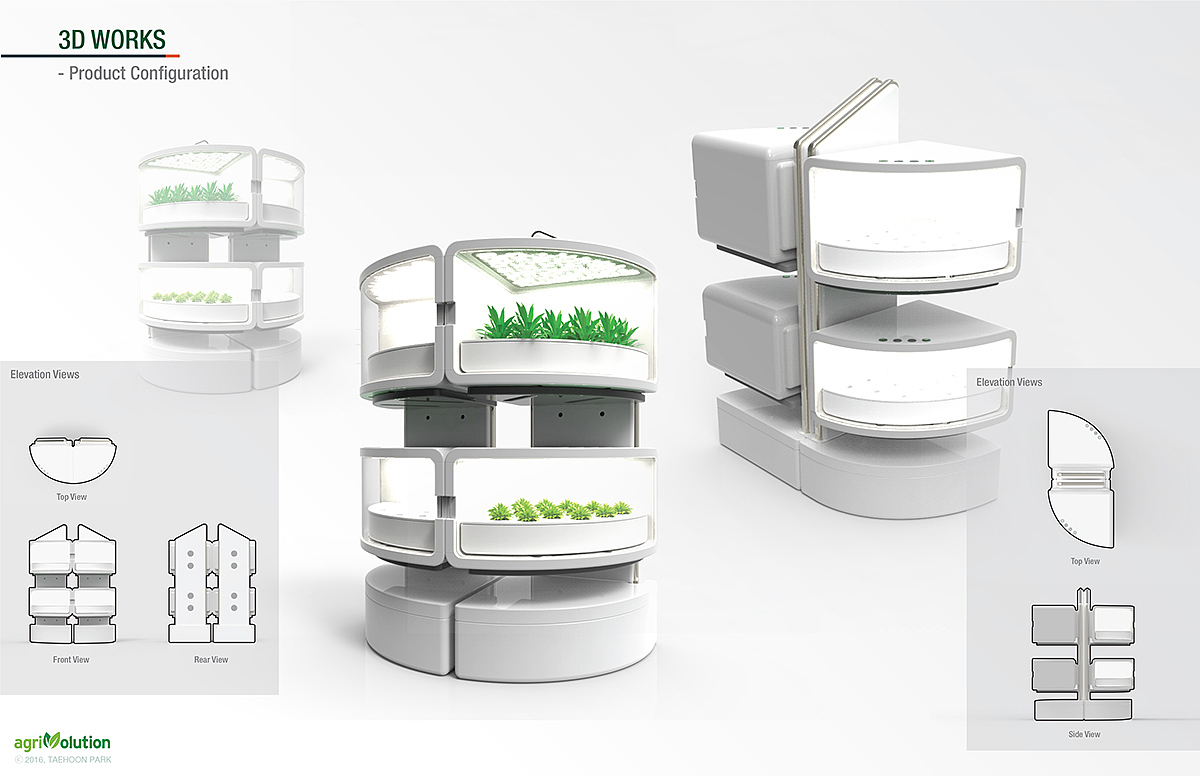 product design，green，AGRIN Slices，