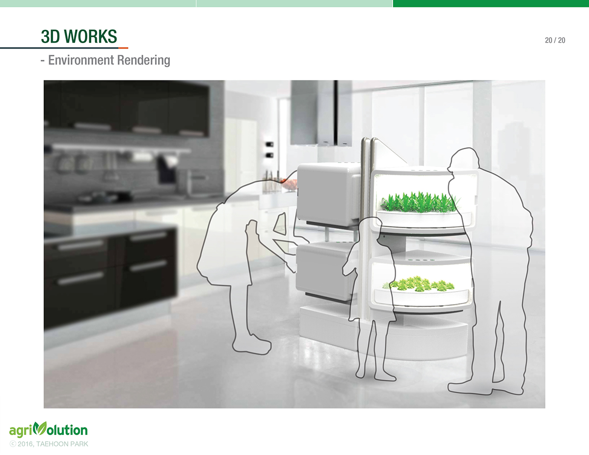 product design，green，AGRIN Slices，