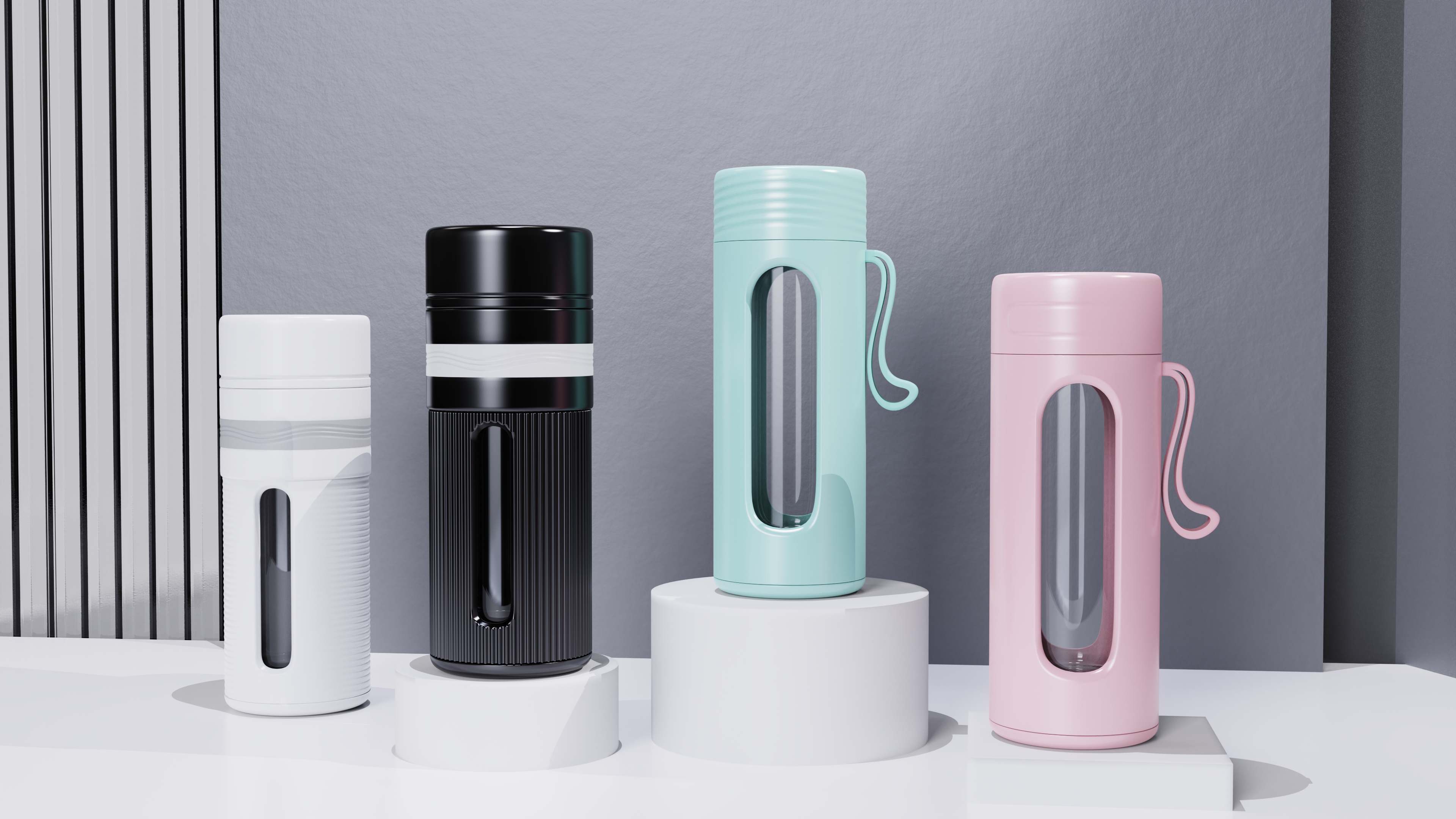 Simple, water cup, bubble cup, glass cup, plastic glass cup，