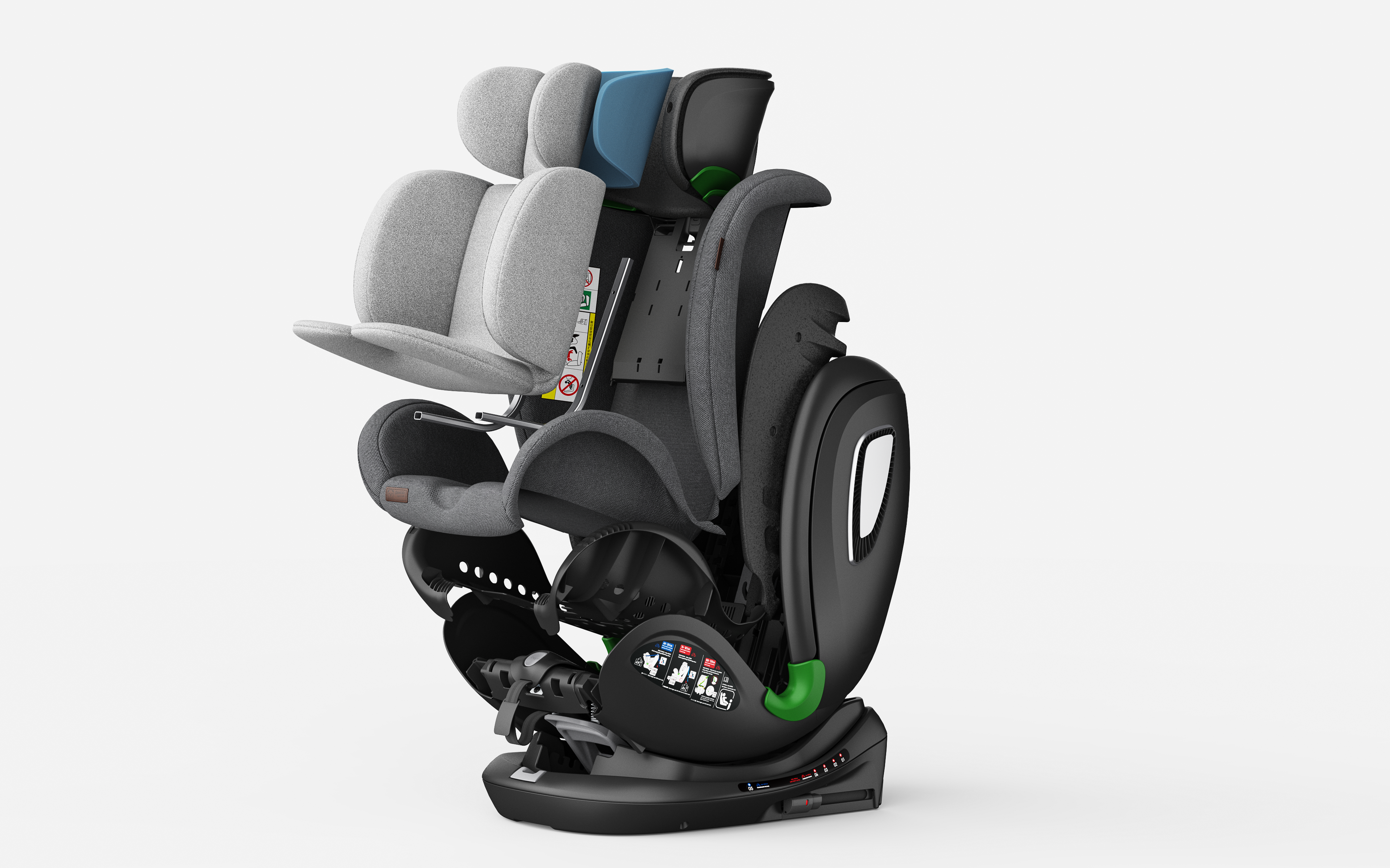 Child mother and baby，Safety seat，Product rendering，E-commerce details，