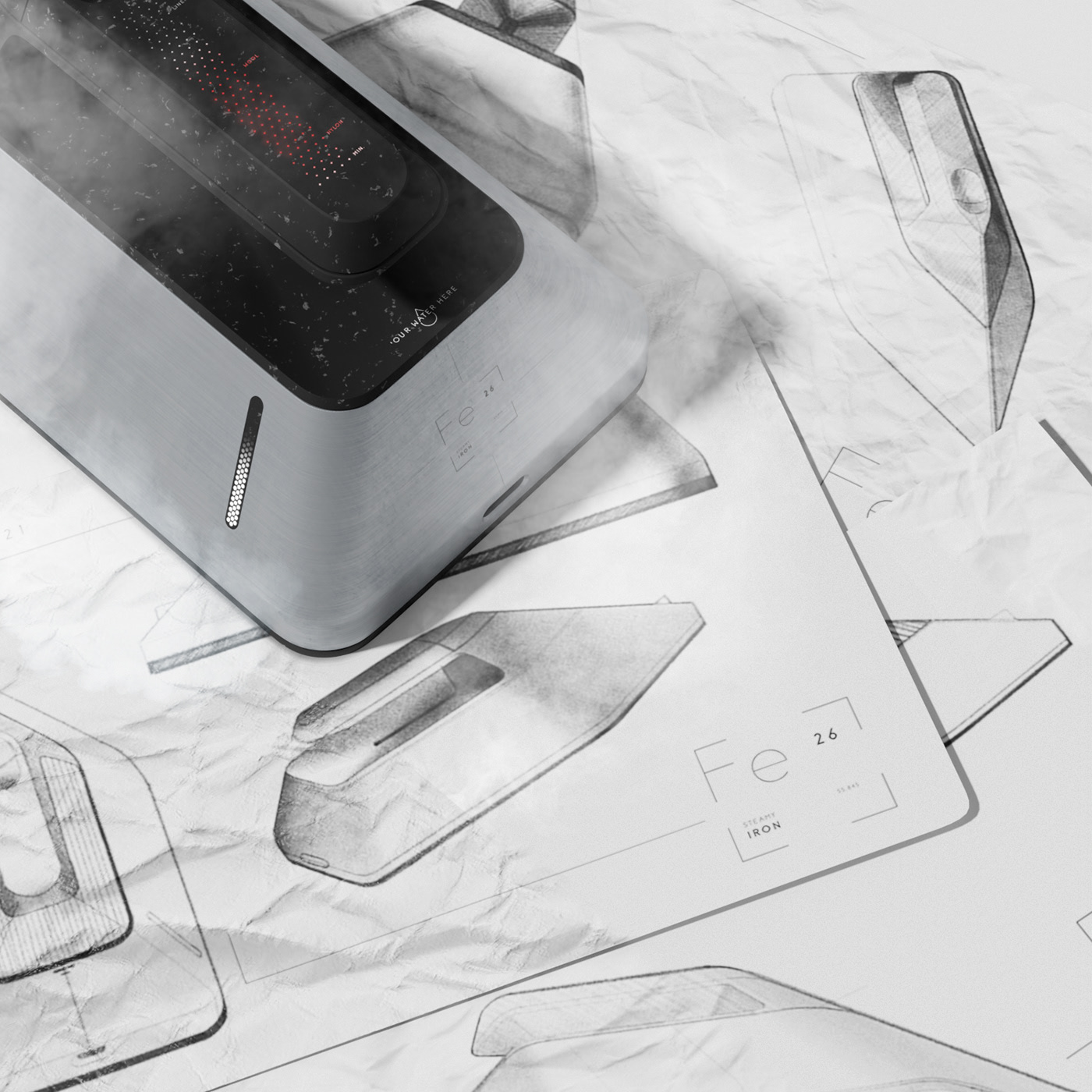 IRON FE，Iron，small home appliances，product design，