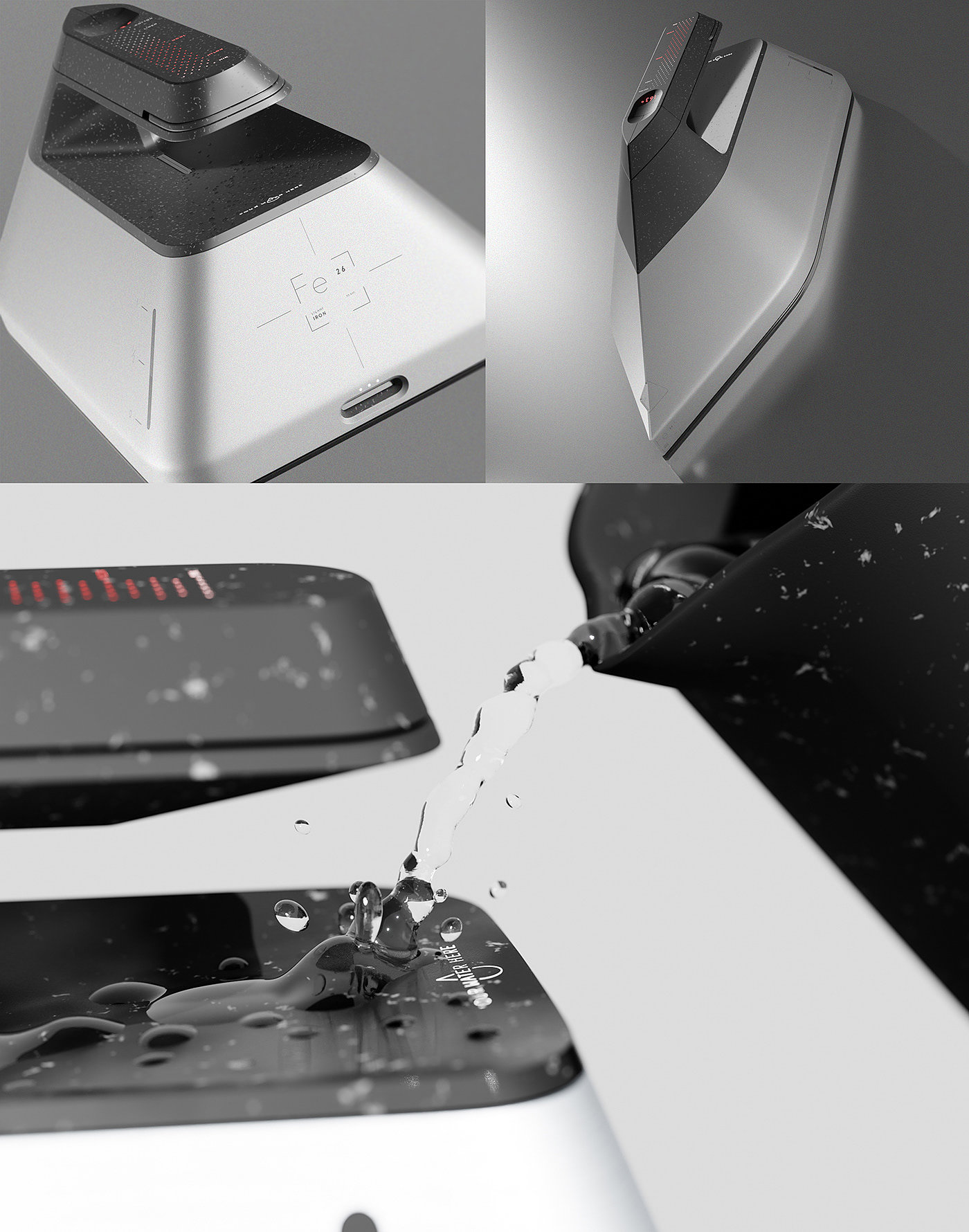 IRON FE，Iron，small home appliances，product design，