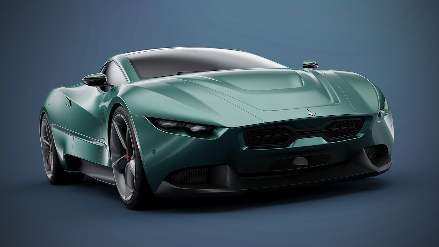 vehicle，automobile，3D modeling，Manta Ray Manta 2023，