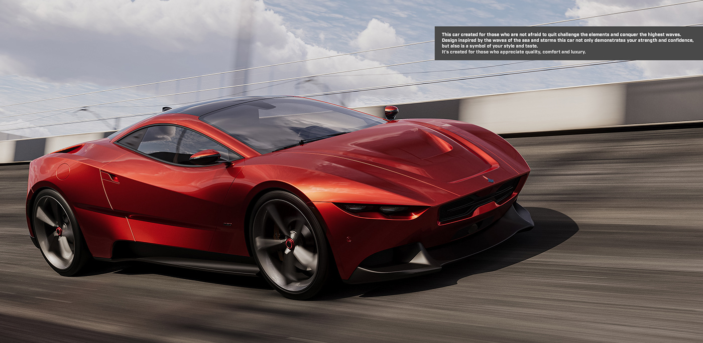 vehicle，automobile，3D modeling，Manta Ray Manta 2023，