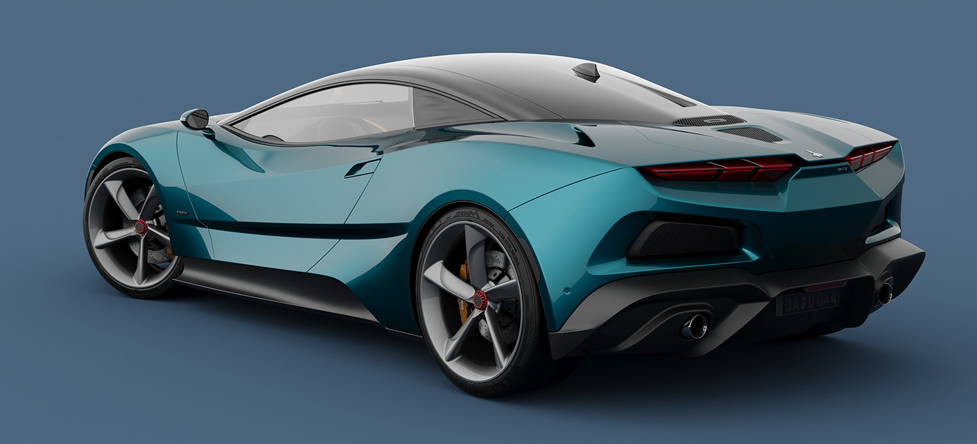 vehicle，automobile，3D modeling，Manta Ray Manta 2023，