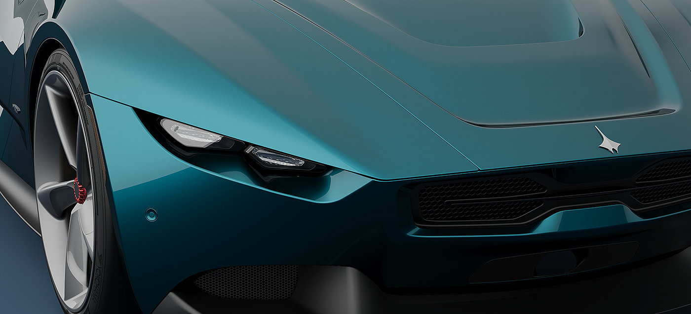 vehicle，automobile，3D modeling，Manta Ray Manta 2023，