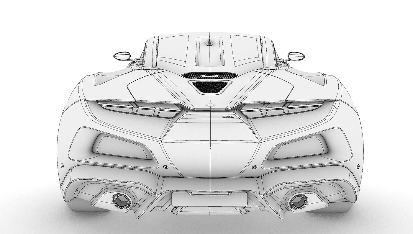 vehicle，automobile，3D modeling，Manta Ray Manta 2023，