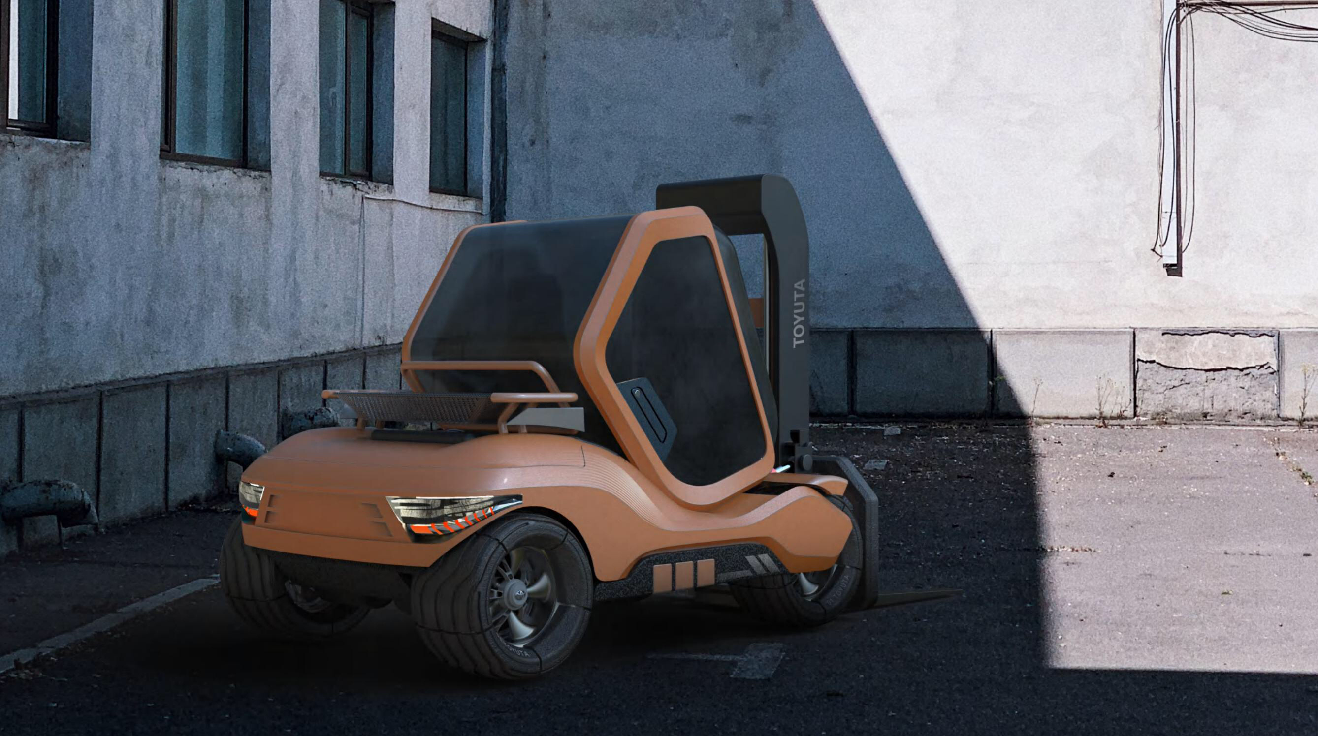 Engineering truck, forklift truck，